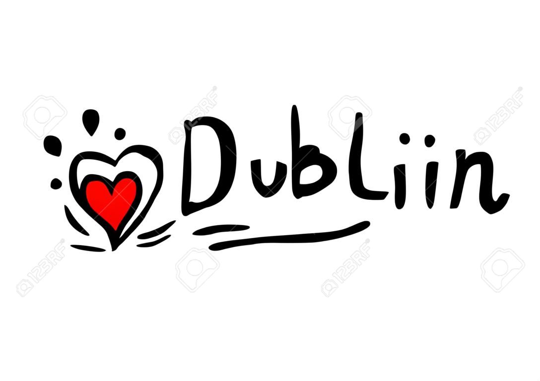 Dublin city of Ireland