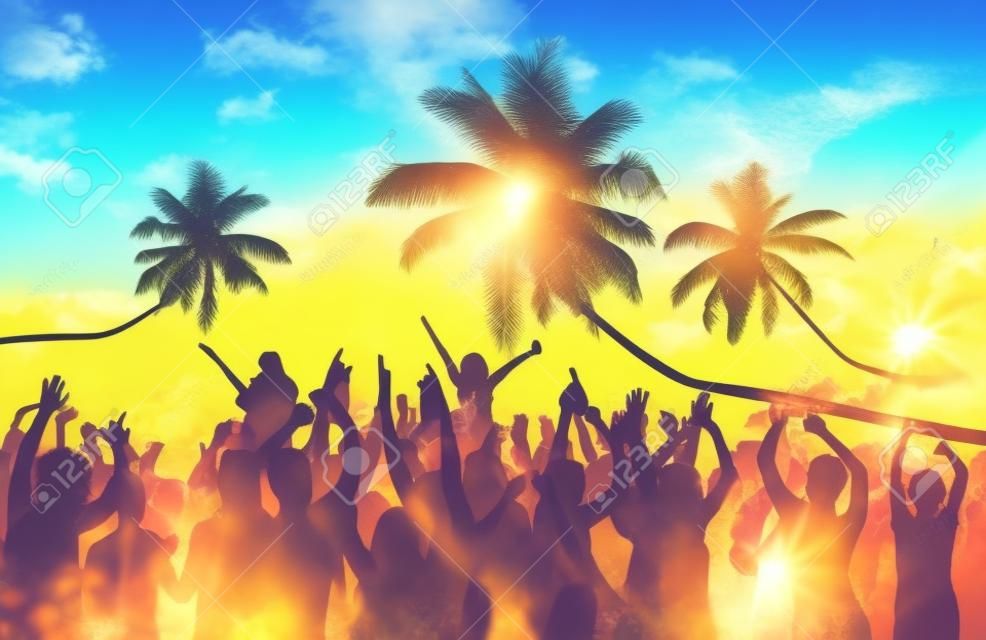 Summer Beach Concert de musique extérieur Activité de loisirs Concept