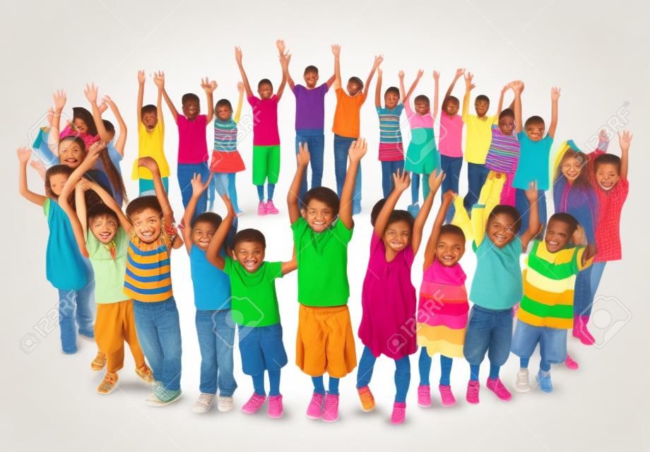 Diversity Childhood Children Happiness Innocence Friendship Concept