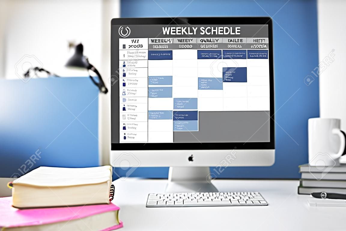Weekly Schedule To Do List Appointment Concept