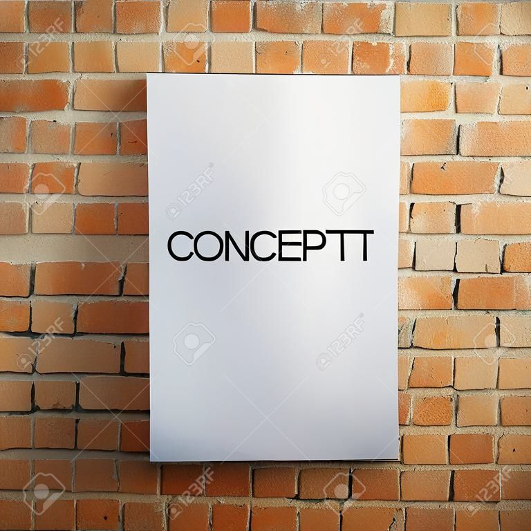 Concept written on a paper on a wall