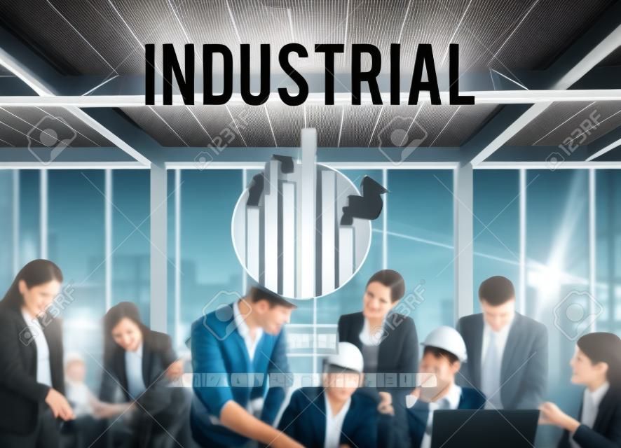 Industrial Factory Factory Group Business Fertigungskonzept