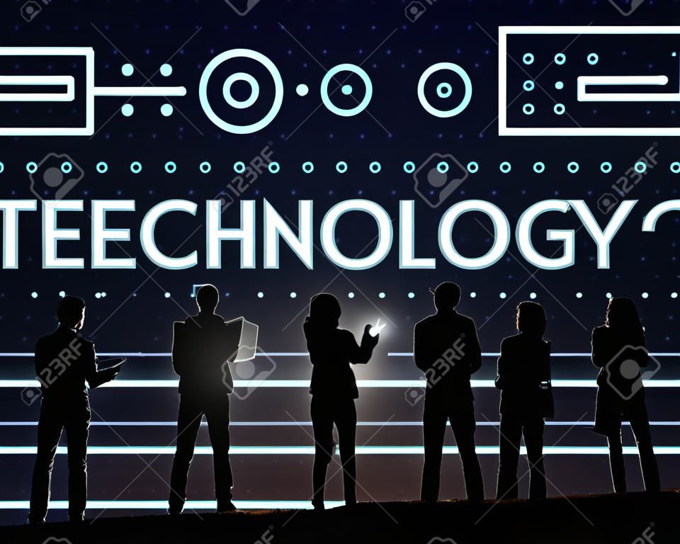 Technologie Online-Technologie Electronic Graphic Konzept