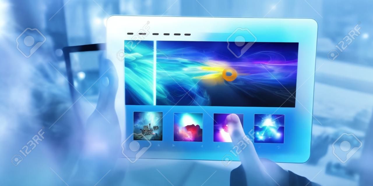 Music Steaming Multimedia Listening Digital Tablet Technology Concept