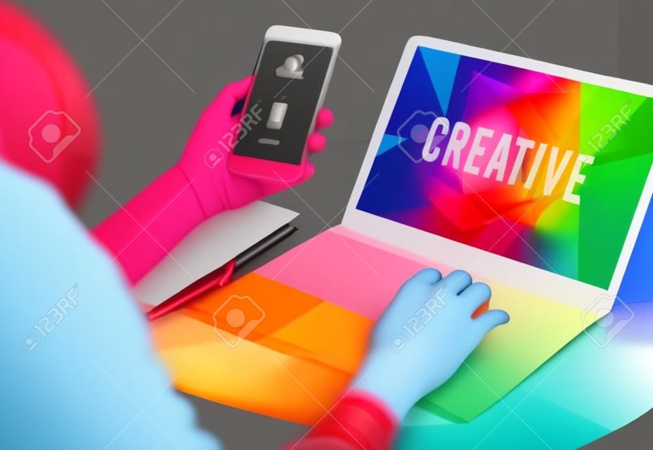 Color Ideas Creative Design Concept