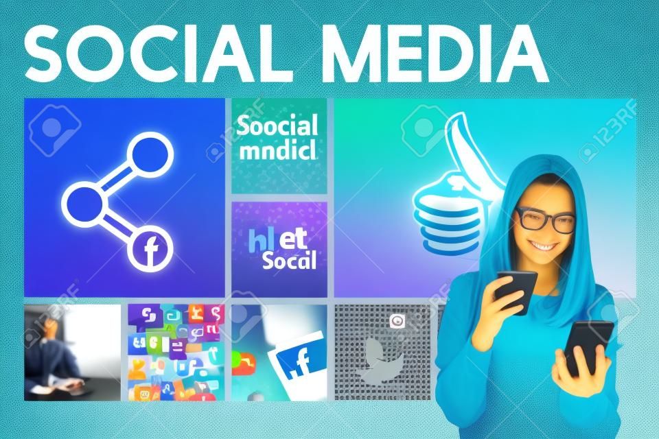 Social Media Gemeinschaftsverbindungs-Informations-Konzept