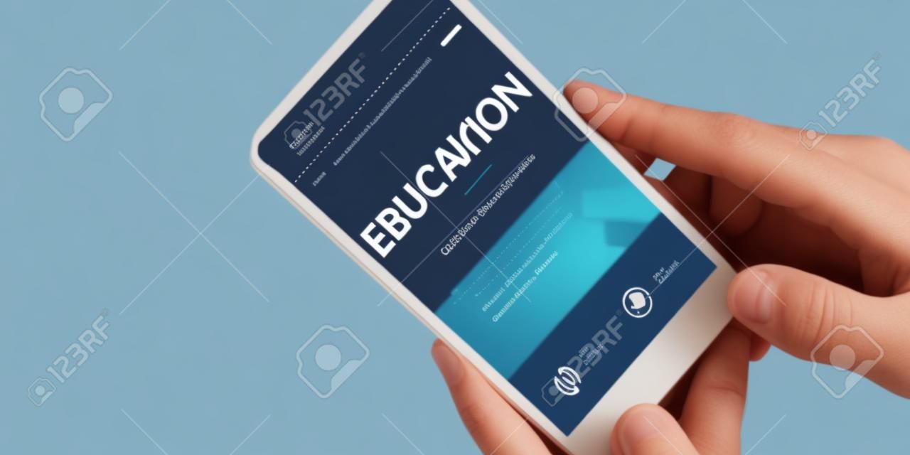 Conceito de interface de educação on-line