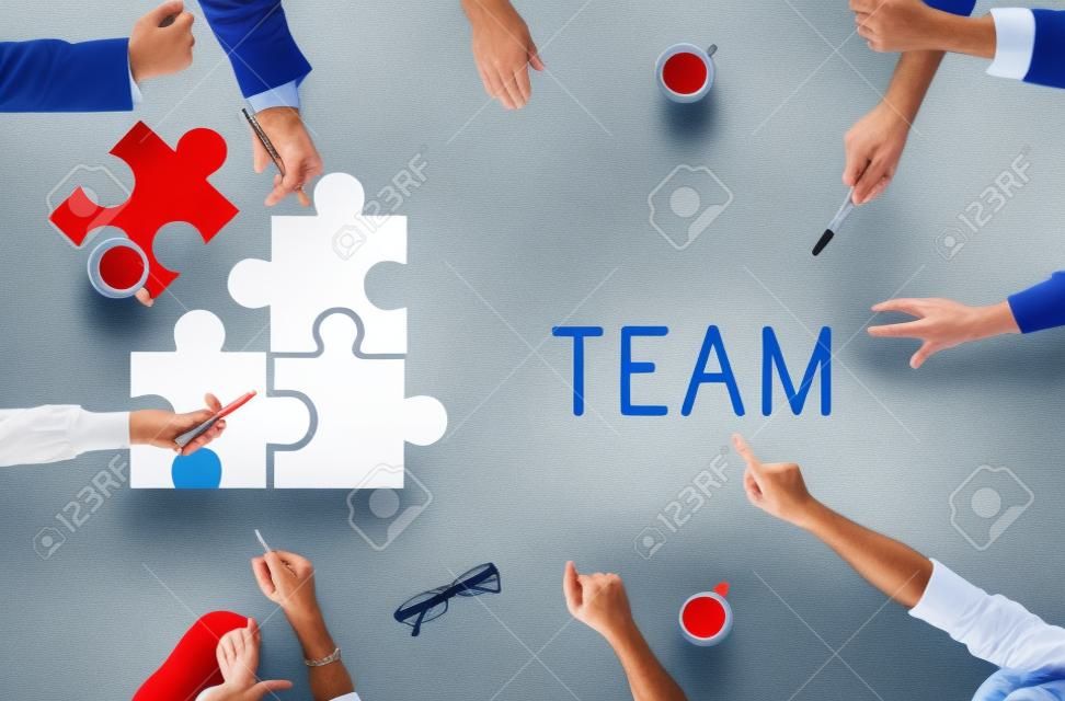 Teamwork Connection Cooperation Partnership Concept