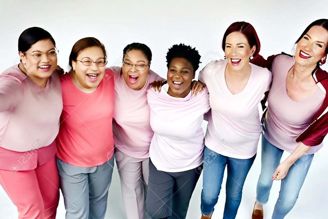 Group of women feminism togetherness smiling teamwork