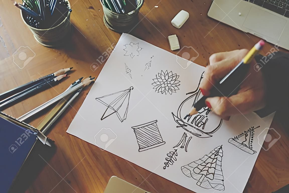 Sketching Creative Draw Pencil Design