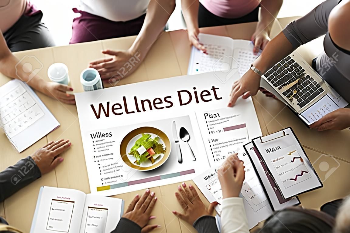 Programma dietetico di benessere Icona salutare di vita