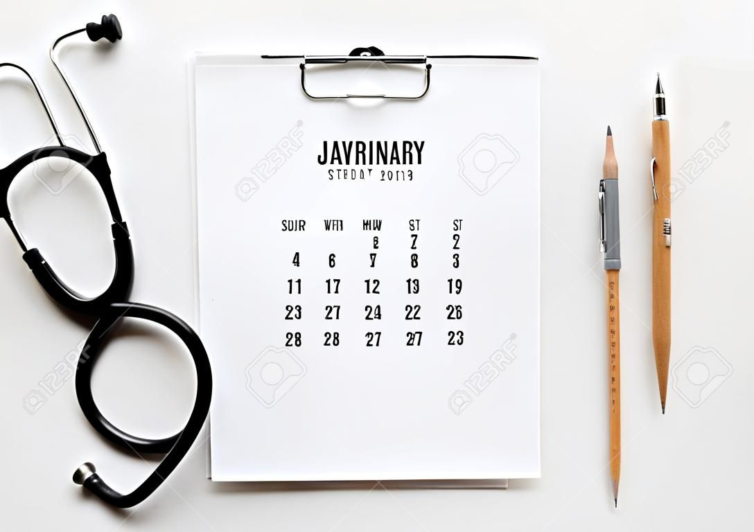 Stethoskop-Doktor-Kalender-Bleistift