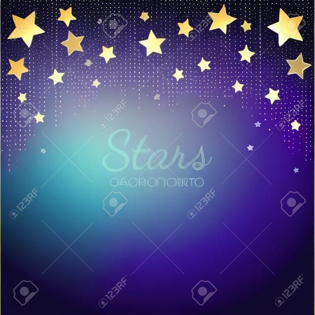 Festive stars background design vector