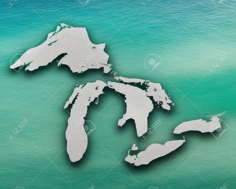 Map of Great Lakes