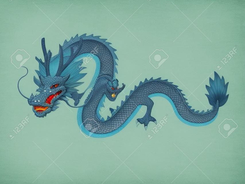 Flying, dragon illustration