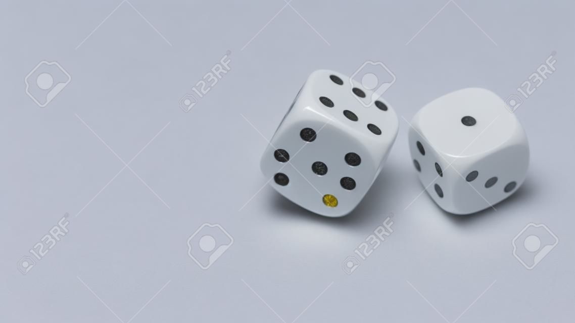 white dice