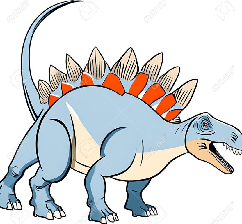 Stegosaurus Dinosaur illustrazione vettoriale