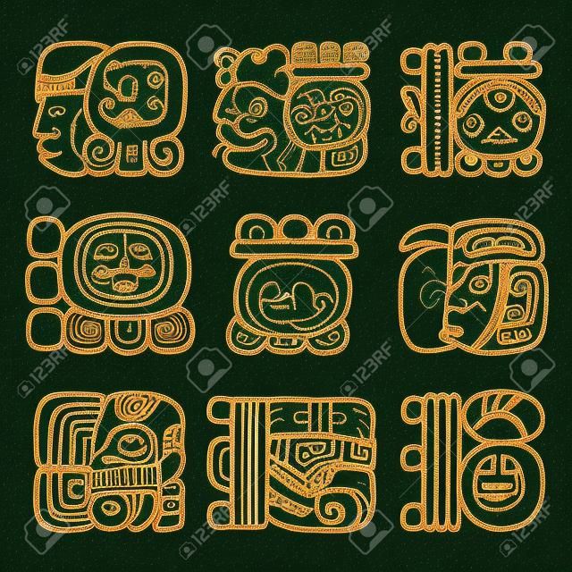 Glyphs maias, sistema de escrita e design de linguagem