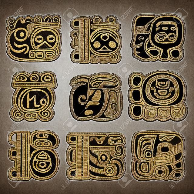 sistema de escritura maya, glifos mayas y el diseño Languge