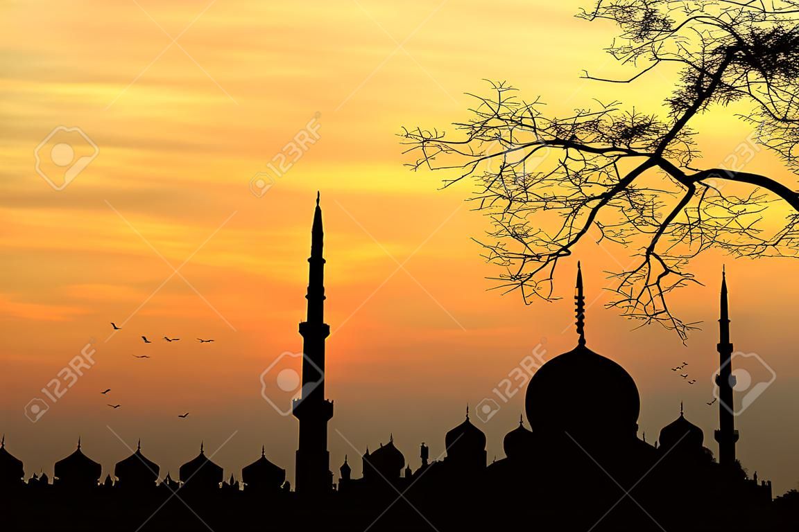 Background flou landmark mosque prière pour la paix au Moyen-Orient guerre de libération musulmane