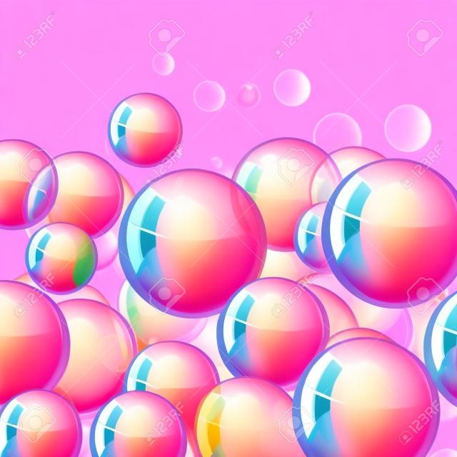 background with bubble gum. Flat bright illustration