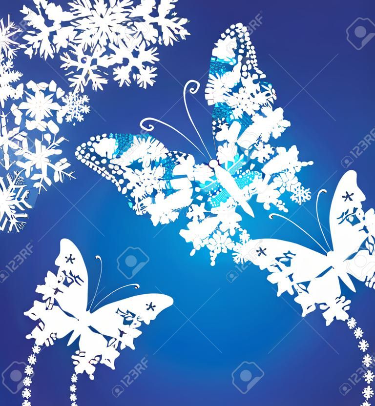 雪の蝶