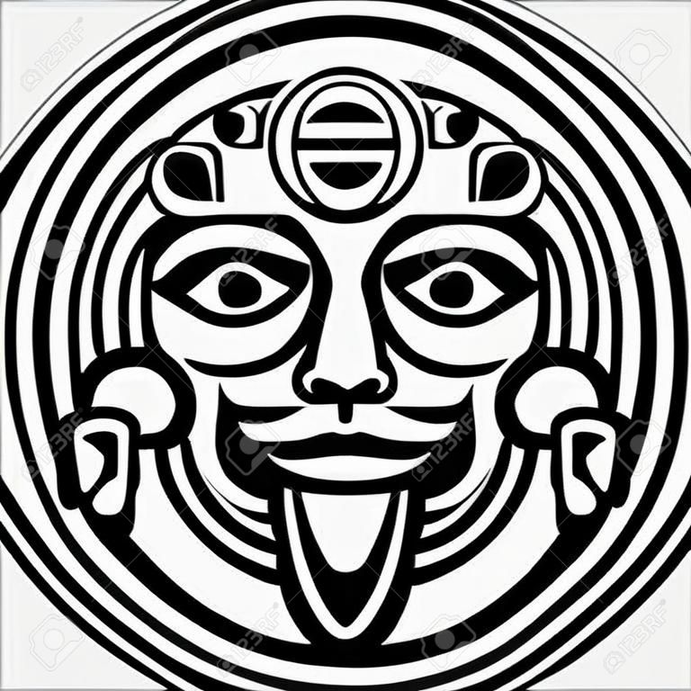 Azteeks gezichtsmasker