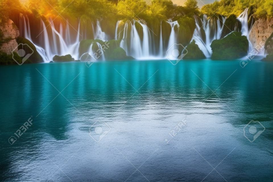 Beautiful view on Kravica waterfall in Bosnia and Herzegovina