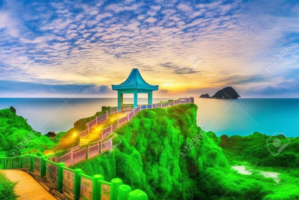 paysage de l'îlot Keelung et du parc de l'île Heping à taïwan