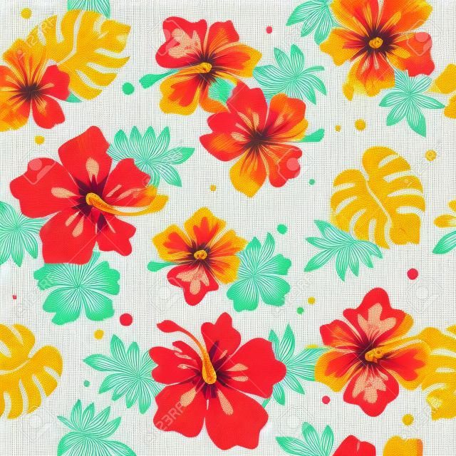 Aloha hibiscus pattern