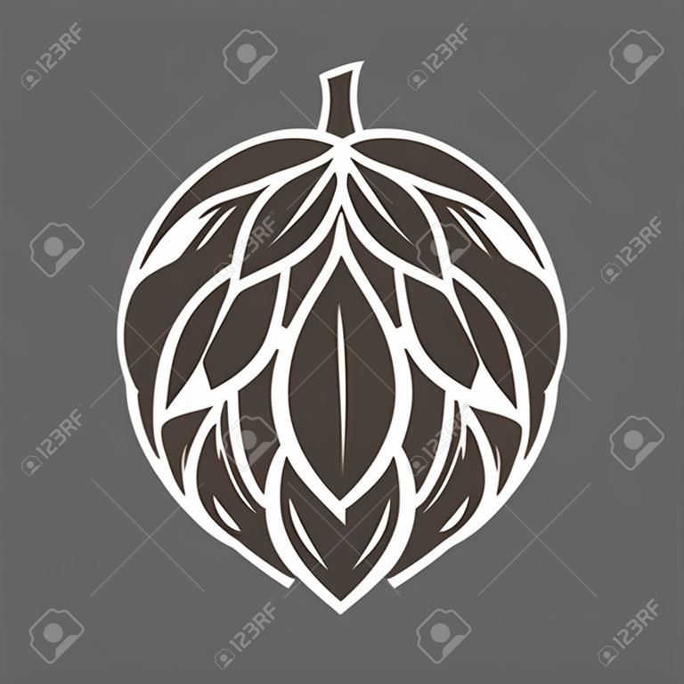 Hop emblema etiqueta logotipo de la etiqueta.
