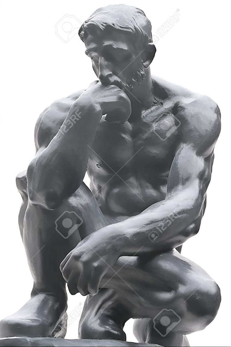 La statue de penseur par le français Rodin sculpteur
