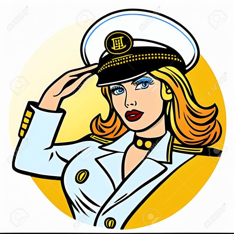 woman captain of a sea ship