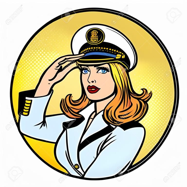 woman captain of a sea ship
