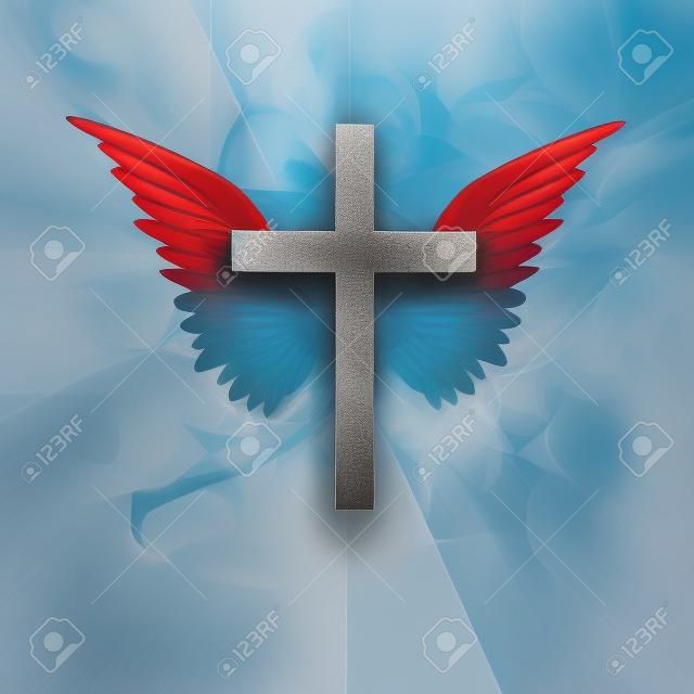 Kreuz mit Flügeln