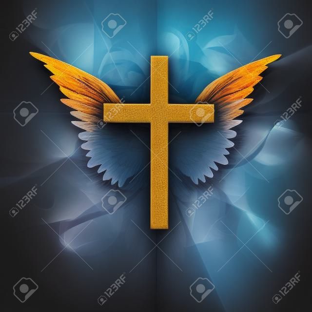 Kruis met vleugels
