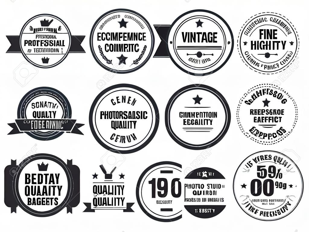 12 Vintage odznaki e-commerce