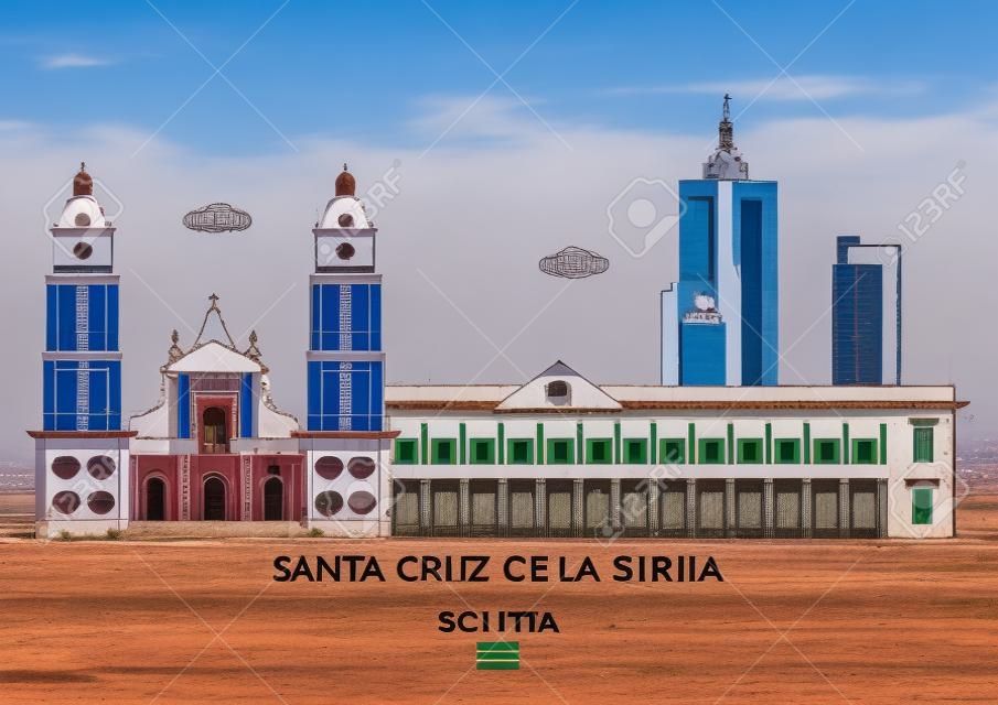 Линейный городской горизонт Санта-Крус-де-ла-Сьерра, Боливия