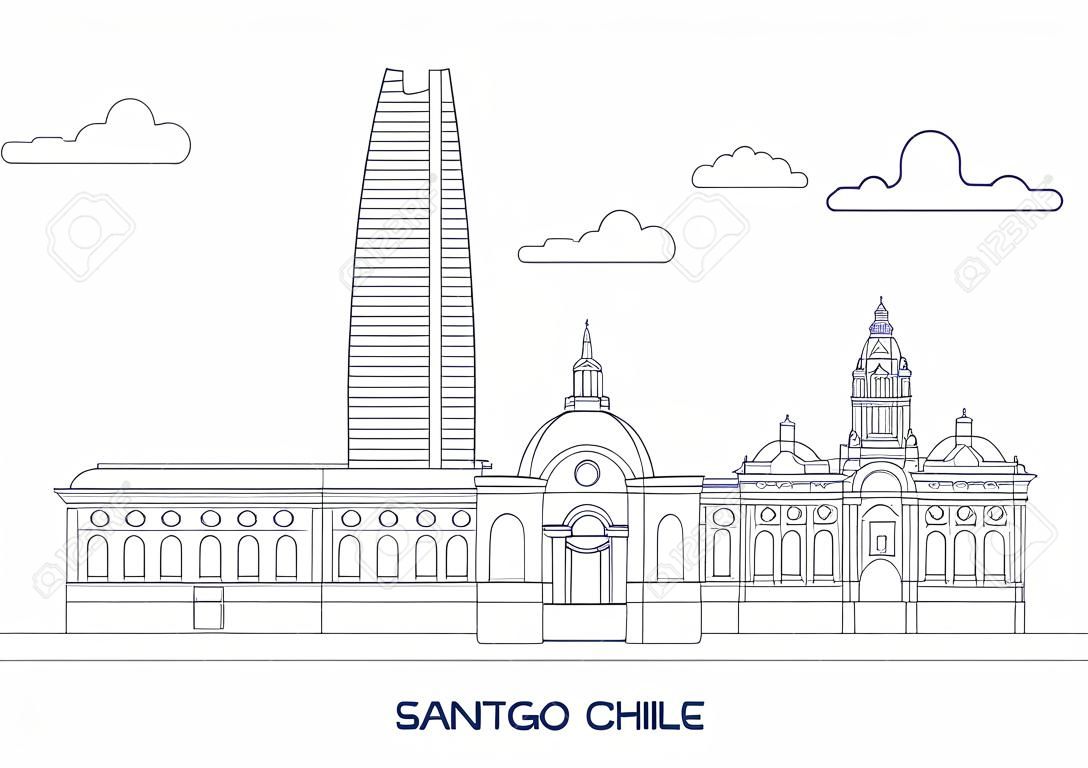 산티아고 데 칠레 선형 도시 스카이 라인, 칠레