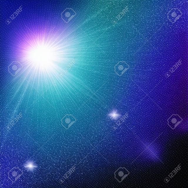 Wektor diament brokat rozpryski. Gwiezdne cząstki światła mieni ślad fali. Twinkling iskry światła ogon. Przezroczyste tło.