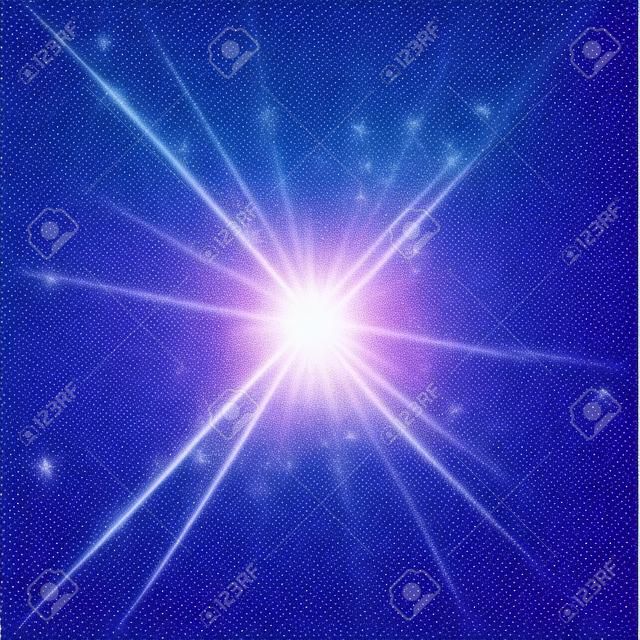 ベクター ダイヤモンド輝きをスプラッタします。星光の粒子の輝き。きらめくライトを火花します。透明な背景。