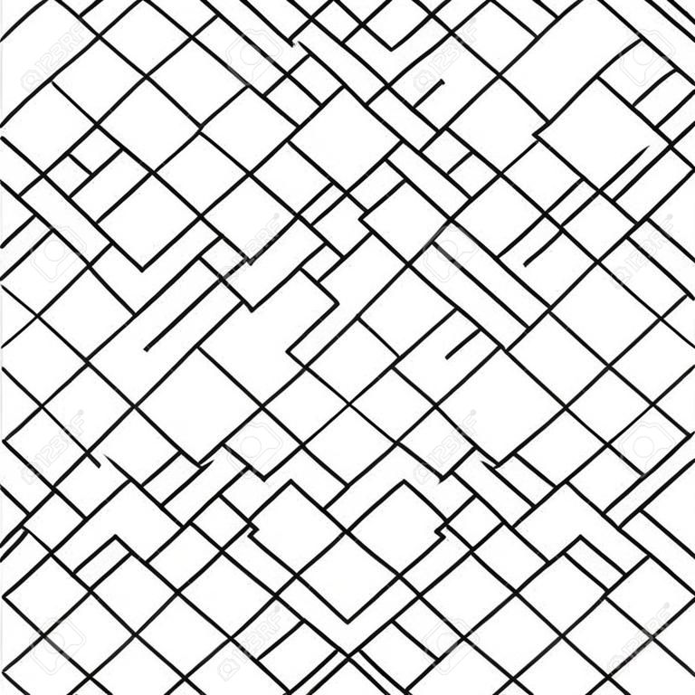 Vector naadloze patroon achtergrond. Moderne stijlvolle herhalende geometrische textuur met rhombus en knooppunten tegel patroon.