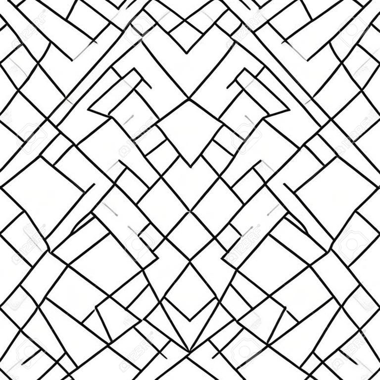 Vector seamless pattern background. Modern stylish repeating geometric texture with rhombus and nodes tile pattern.