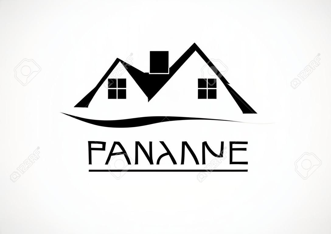 House Real Estate logo of pictogram ontwerp