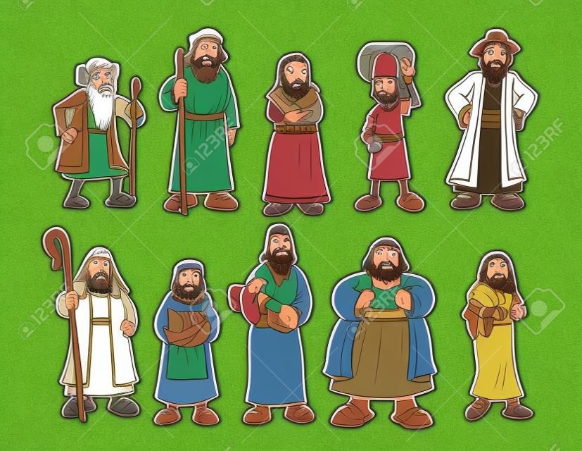Personnages de dessins animés de la Bible