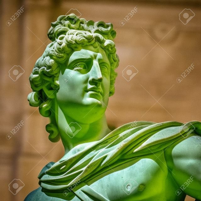 Apollo Belvedere statue. Detail Vatican museum