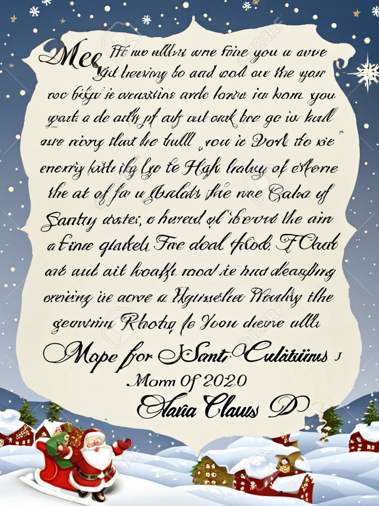 說明從聖誕老人的信