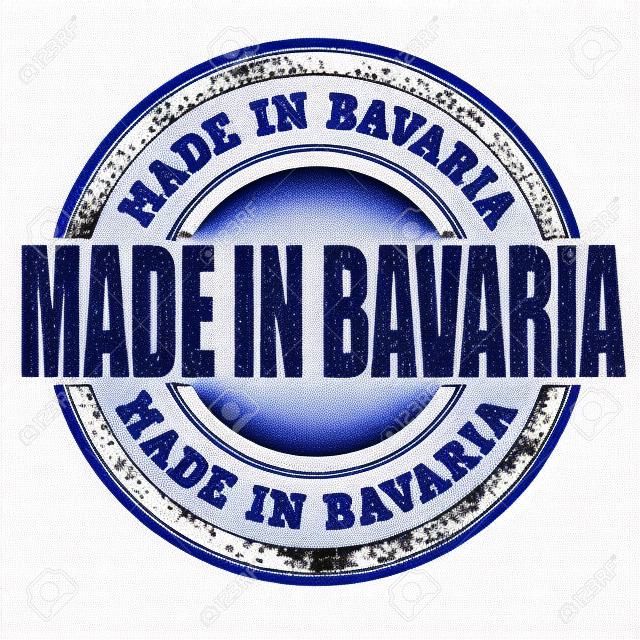 Made in Bavaria blue vintage grunge stamp on white background. Bavaria stamp. Bavaria seal
