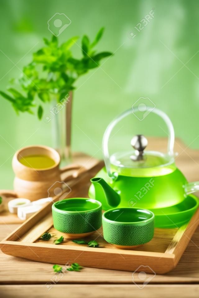 Gesunder grüner Tee