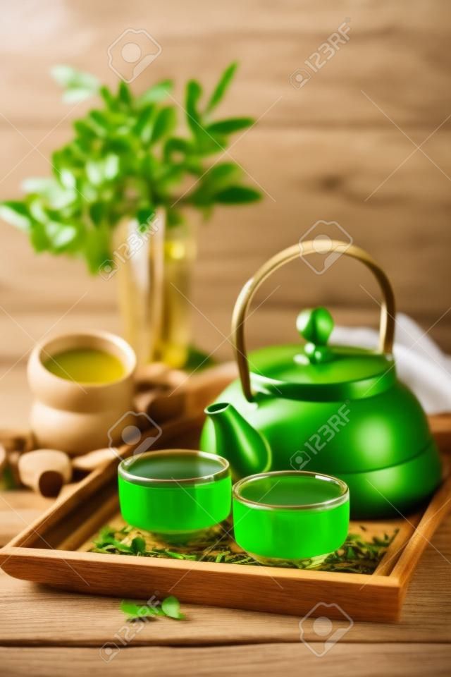 Gesunder grüner Tee